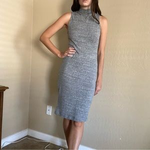Grey midi forever 21 dress - size M